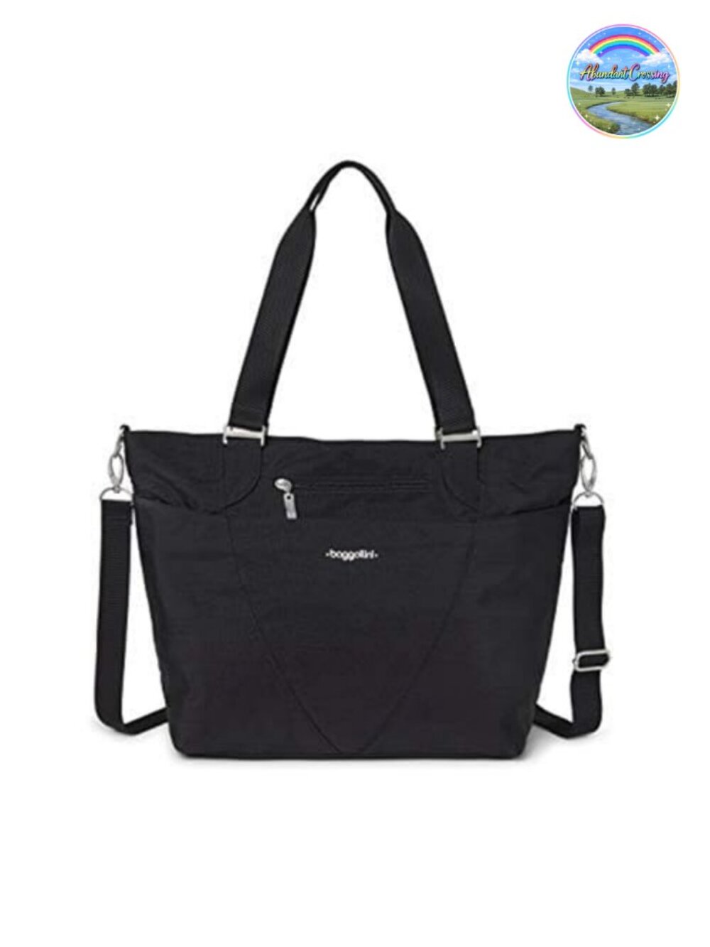 Lightweight Machine Washable Laptop Travel Tote with Zippered Pockets